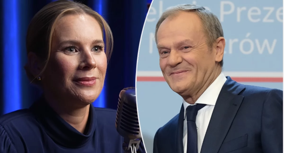 Marta Nawrocka, Donald Tusk, fot. YouTube.com, KAPiF