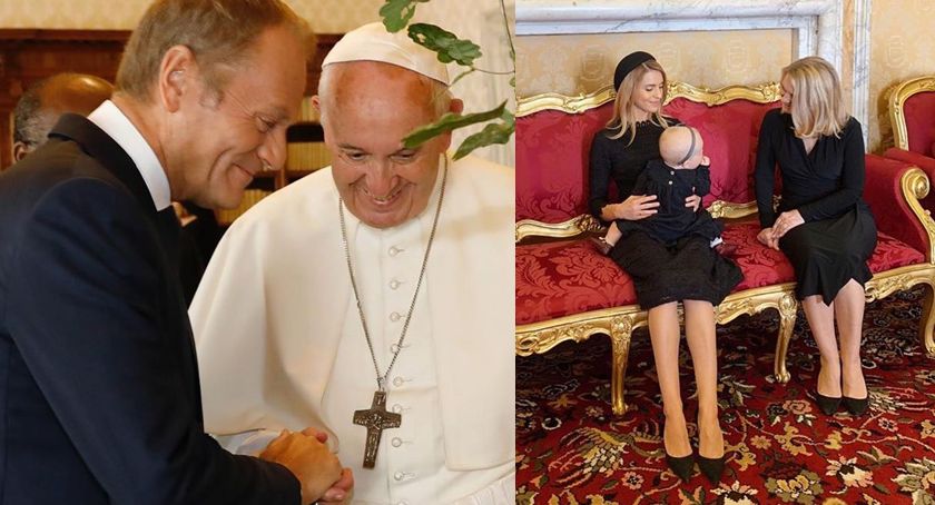 Donald Tusk i jego rodzina spotkali się z papieżem