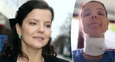 Joanna Jabłczyńska pokazała się z obandażowaną szyją: Sama siebie okłamałam