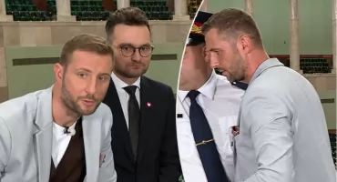 Miłosz Kłeczek przerwał wywiad TVP Info. Z Sejmu wyprowadziła go Straż Marszałkowska